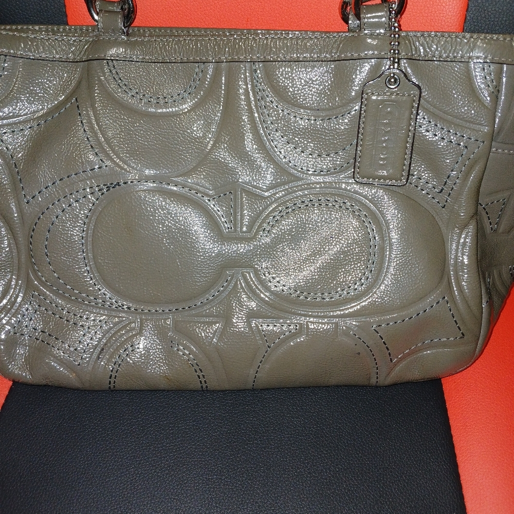 Gray Coach Purse
